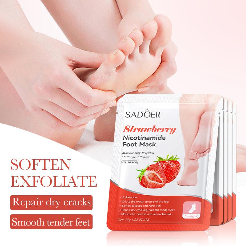 1 คู่ SADOER ผลไม้มาส์กเท้ามาส - Foot Mask Peeling บทวิจารณ์และราคา