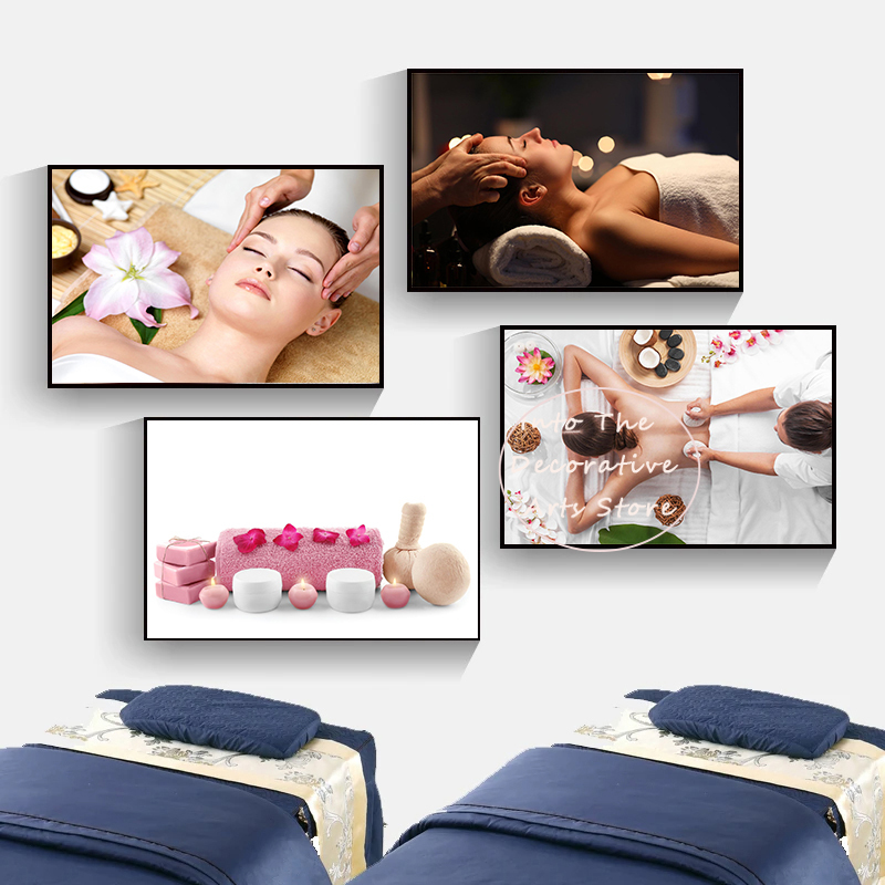 ภาพพิมพ์บนผ้าใบลายสปาไทย นวดตั - Spa Wellness Images บทวิจารณ์และราคา