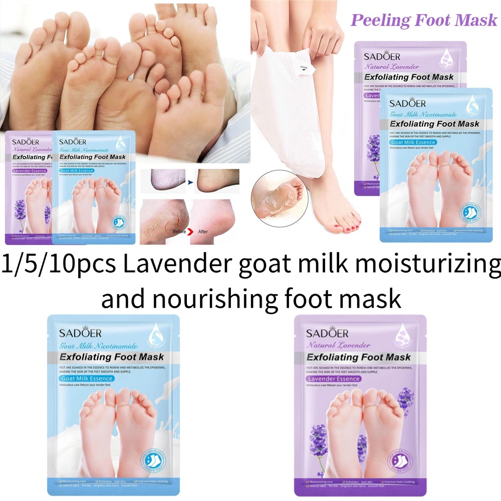 1/5/10 ชิ้น SADOER มาส์กเท้าลา - Foot Mask Peeling บทวิจารณ์และราคา